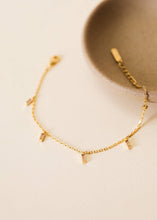 Load image into Gallery viewer, Baguette Drop Bracelet |  Champagne