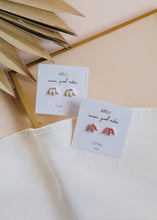 Load image into Gallery viewer, Opal Crown Studs | Pink