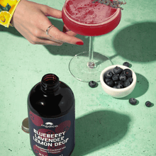 Load image into Gallery viewer, Blueberry Lavender Lemon Drop Cocktail + Mocktail Mix