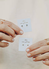 Load image into Gallery viewer, Double Stack Studs | Sapphire