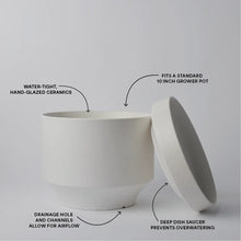 Load image into Gallery viewer, Round Two Planter | White