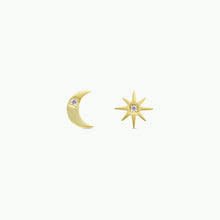 Load image into Gallery viewer, Sun & Moon Earrings