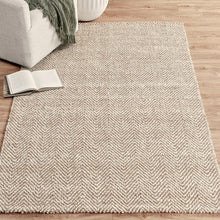 Load image into Gallery viewer, Herringbone Chenille Rug | Ivory