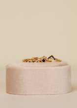 Load image into Gallery viewer, Triangle Ring | Black Lambda Pave
