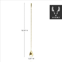 Load image into Gallery viewer, Gold-Plated Weighted Barspoon