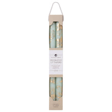 Load image into Gallery viewer, Marbled Gold Taper Candles | Pistachio