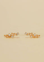 Load image into Gallery viewer, Cascading Baguette Drop Earrings | Gold