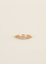 Load image into Gallery viewer, Tapered Pave Ring | White Zirconia