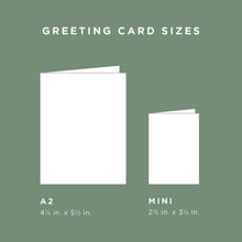 Load image into Gallery viewer, Red Floral Mini Greeting Card