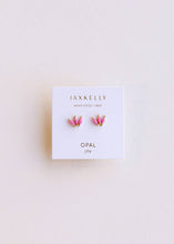 Load image into Gallery viewer, Opal Crown Studs | Pink