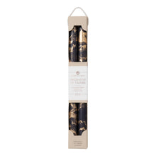 Load image into Gallery viewer, Marbled Gold Taper Candles | Graphite