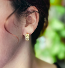 Load image into Gallery viewer, Geometric Huggie Hoop