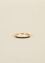 Load image into Gallery viewer, Half Pave Ring | Black