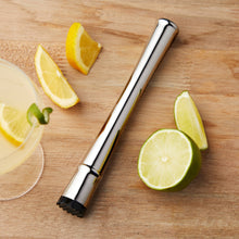 Load image into Gallery viewer, Harrison Polished Silver-Finished Stainless Steel Muddler