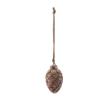 Load image into Gallery viewer, Wood Pine Cone Ornament