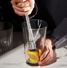 Load image into Gallery viewer, Harrison Polished Silver-Finished Stainless Steel Muddler