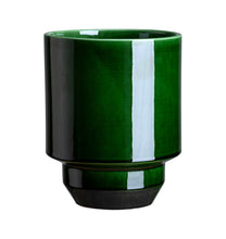 Load image into Gallery viewer, Hoff Glazed Planter | Emerald Green
