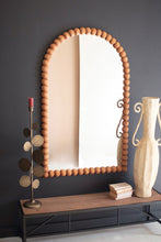 Load image into Gallery viewer, Wooden Sphere Arched Mirror
