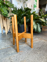Load image into Gallery viewer, Adjustable Bamboo Plant Stand
