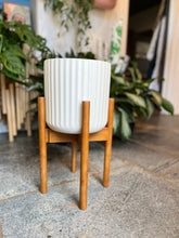 Load image into Gallery viewer, Adjustable Bamboo Plant Stand