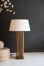 Load image into Gallery viewer, Wooden Spindles Table Lamp