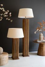 Load image into Gallery viewer, Wooden Spindles Table Lamp