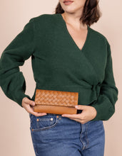 Load image into Gallery viewer, Pau&#39;s Pouch | Cognac Woven Leather
