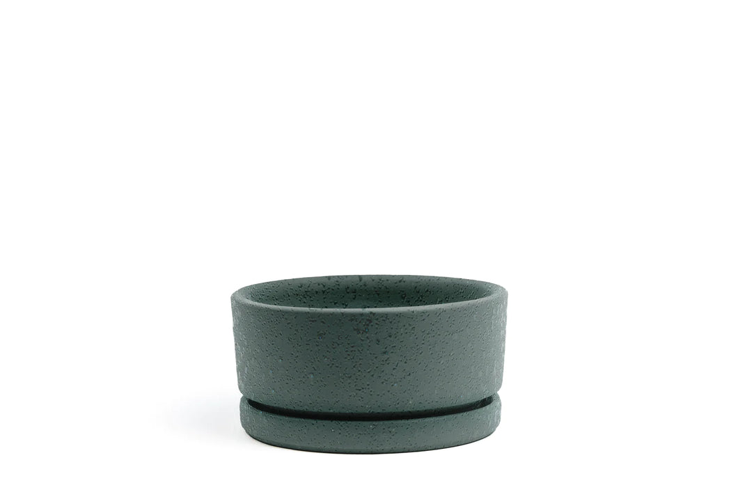 Low Bowl Planter l Textured Forest