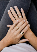 Load image into Gallery viewer, Triangle Ring | White Lambda Pave