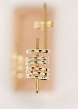 Load image into Gallery viewer, Inset Baguette Ring | White Opal