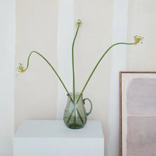 Load image into Gallery viewer, Hand-Blown Recycled Glass Pitcher