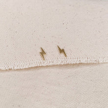 Load image into Gallery viewer, Mini Lightning Bolt Stud Earrings