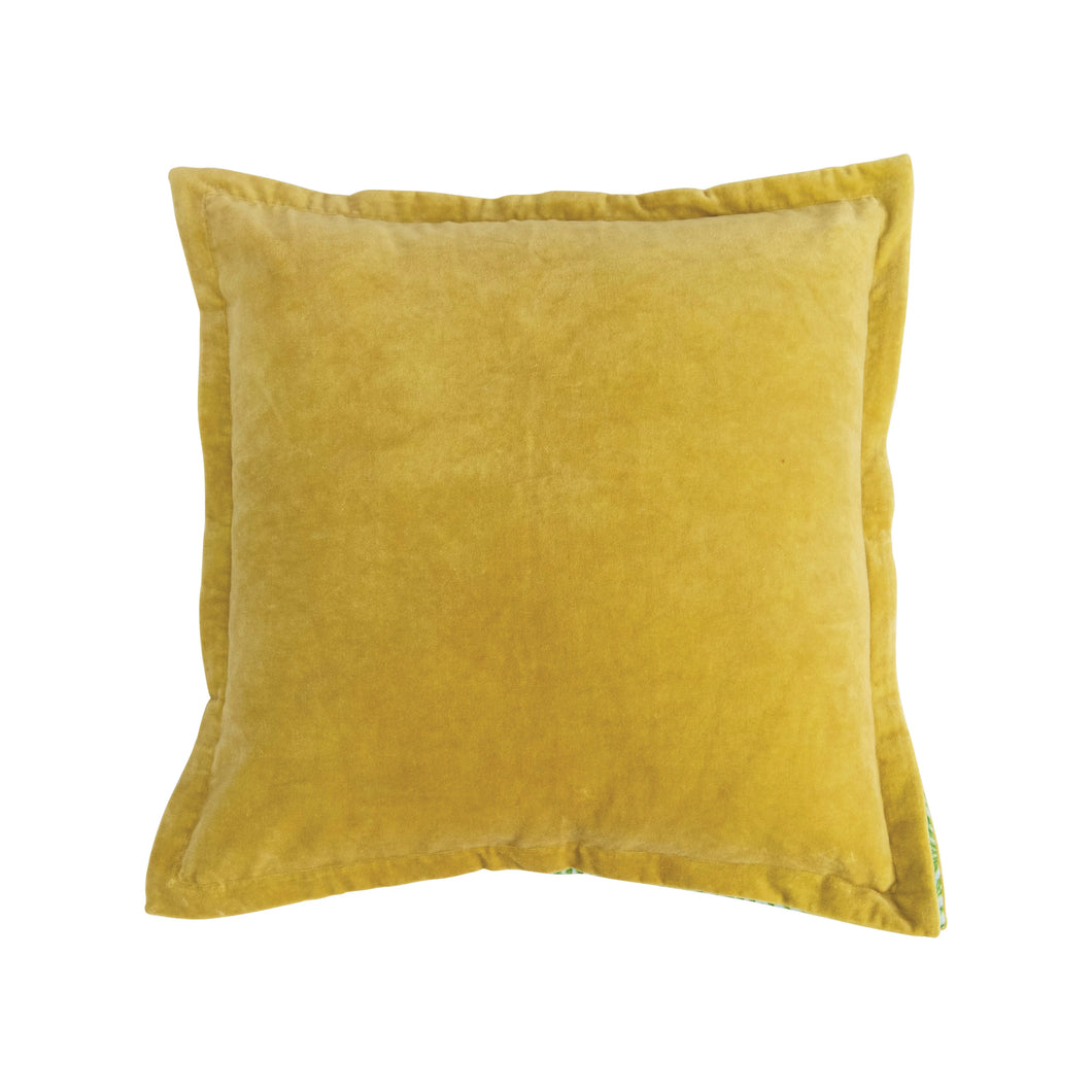 Velvet Pillow with Palm Gusset