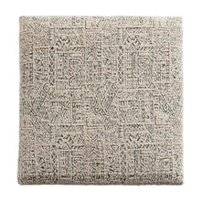 Load image into Gallery viewer, Woven Damask Upholstered Ottoman