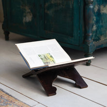 Load image into Gallery viewer, Reclaimed Wood Folding Book Holder