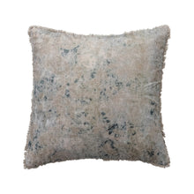 Load image into Gallery viewer, Velvet Pillow | Blue & White
