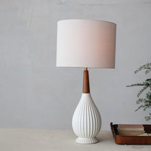 Load image into Gallery viewer, Cammy Cream Table Lamp