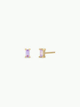 Load image into Gallery viewer, Baguette Earrings | Lilac
