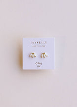Load image into Gallery viewer, Opal Crown Studs | White