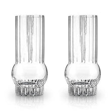Load image into Gallery viewer, Art Deco Crystal Highball Glasses