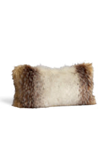 Load image into Gallery viewer, Arctic Wolf Faux Fur Pillow