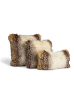 Load image into Gallery viewer, Arctic Wolf Faux Fur Pillow