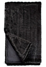 Load image into Gallery viewer, Faux Fur Throw | Black Mink