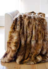 Load image into Gallery viewer, Faux Fur Throw | Fisher