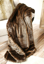 Load image into Gallery viewer, Faux Fur Throw | Sable