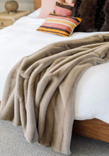 Load image into Gallery viewer, Signature Faux Throw | Vintage Mink