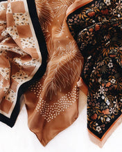 Load image into Gallery viewer, Tropical Palms Amber Bandana Scarf