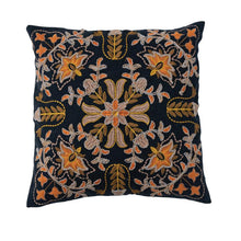 Load image into Gallery viewer, Delilah Floral Embroidered Pillow
