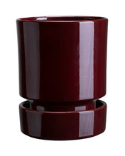 Load image into Gallery viewer, Hoff Glazed Planter | Deep Burgundy