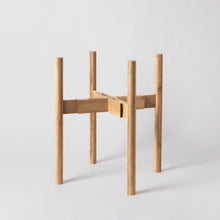 Load image into Gallery viewer, Adjustable Bamboo Plant Stand